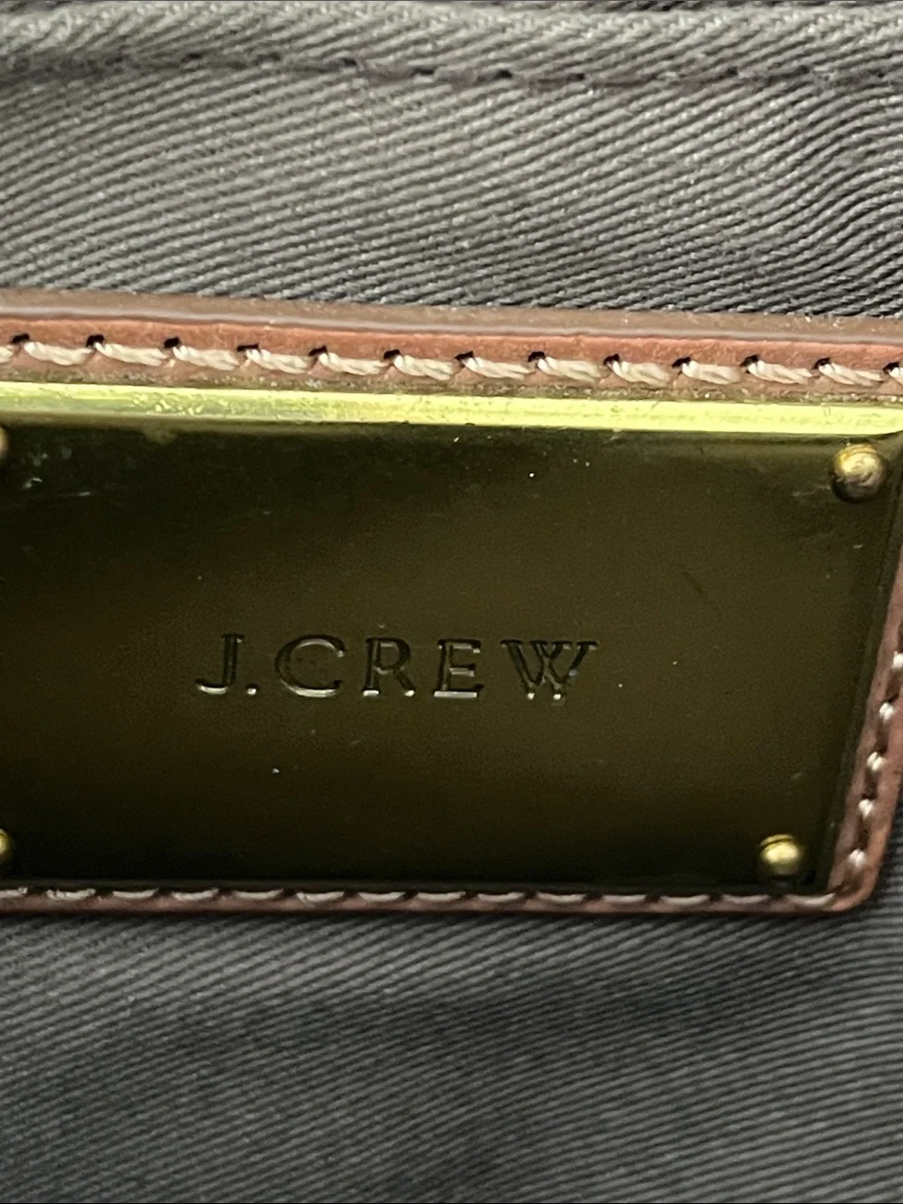J. Crew Leather Tillary Crossbody in Cobalt Blue